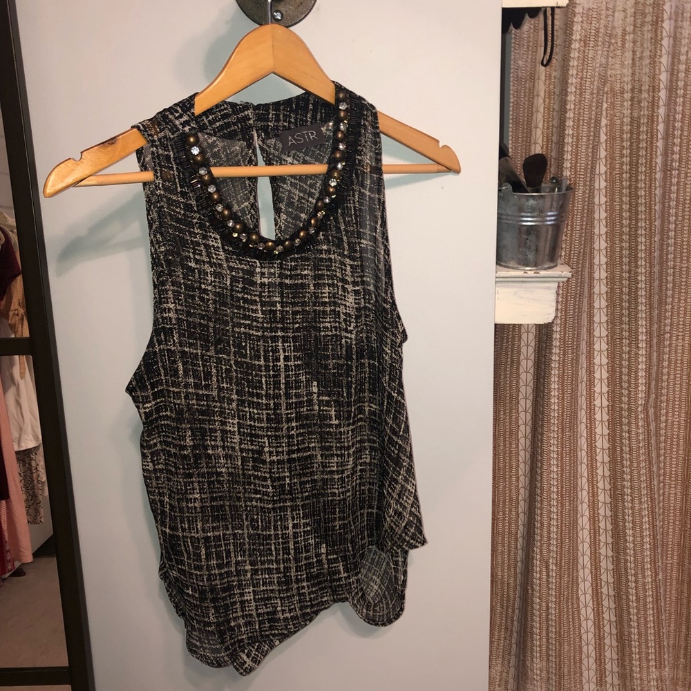 ASTR- jeweled blouse
